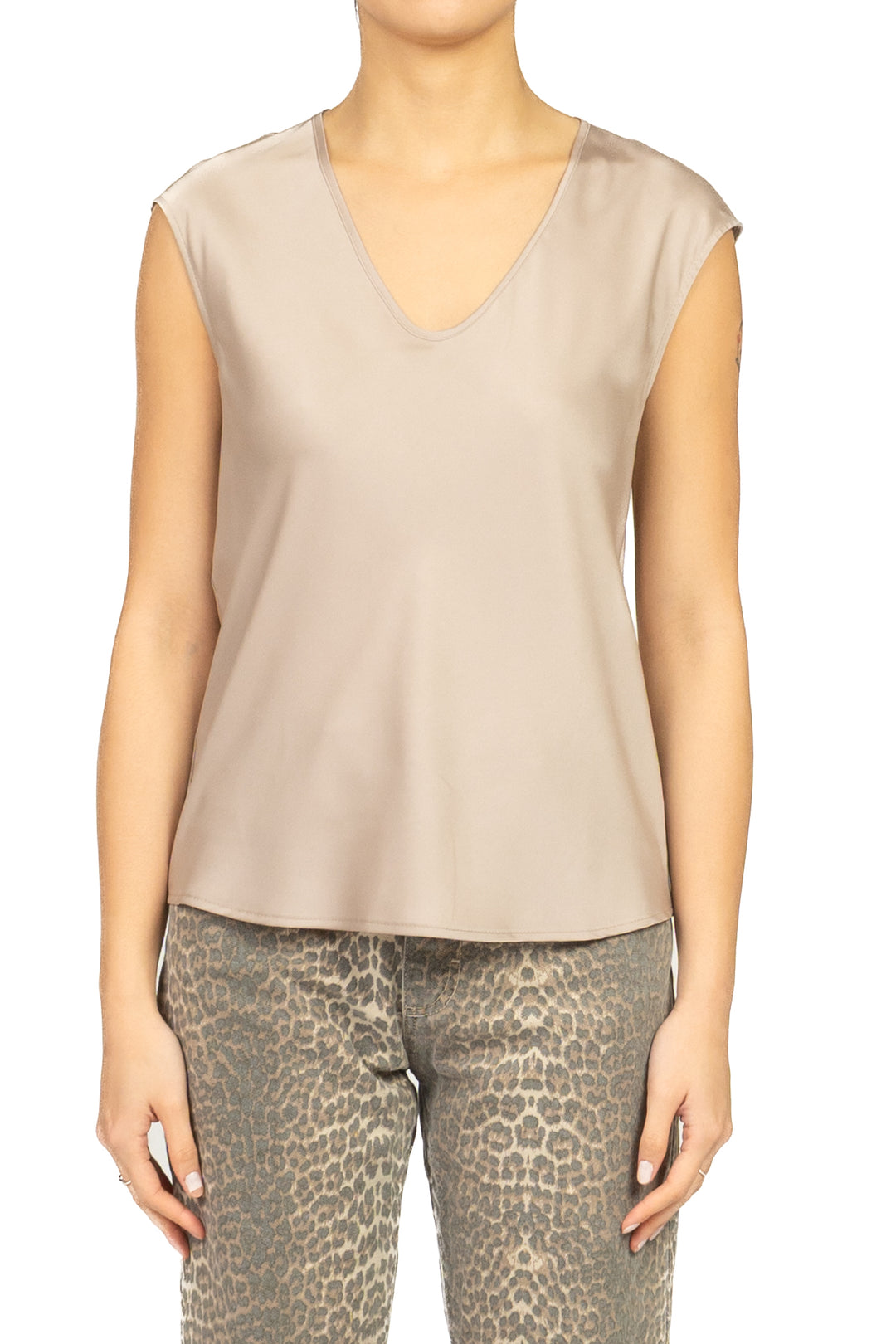 Imperial - Blusa in satin scollo v Art. REH0LDG