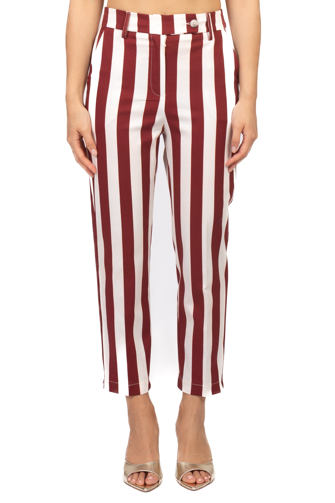 Tensione In - Pantalone sigaretta rigato Art. 26P5319