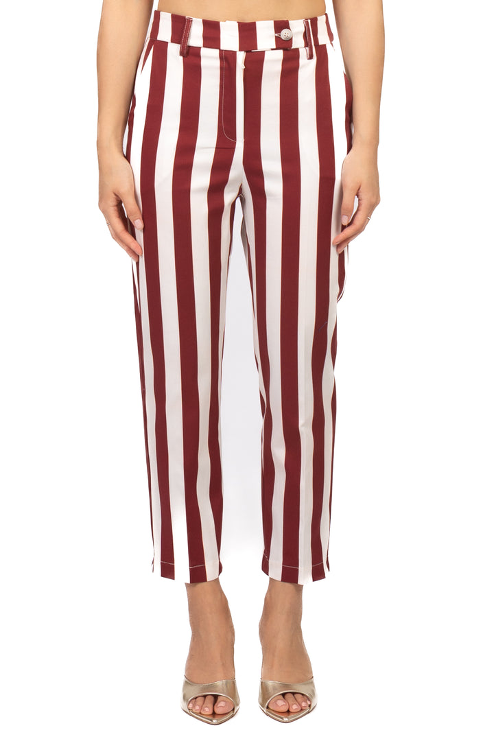 Tensione In - Pantalone sigaretta rigato Art. 26P5319