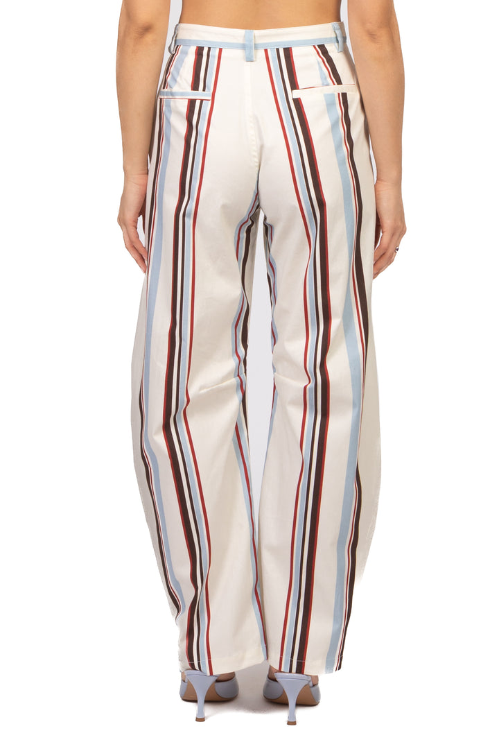 Tensione In - Pantalone barrel rigato Art. S26PH57
