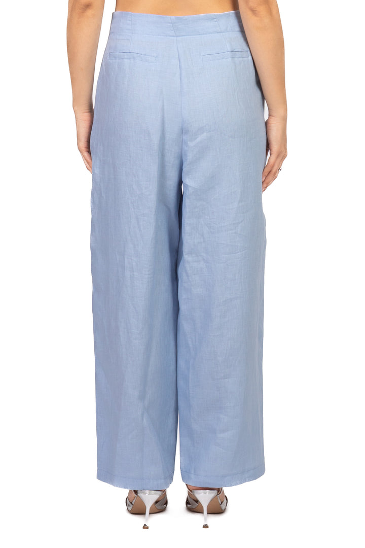 Tensione In - Pantalone in lino con pinces Art. 26P5195
