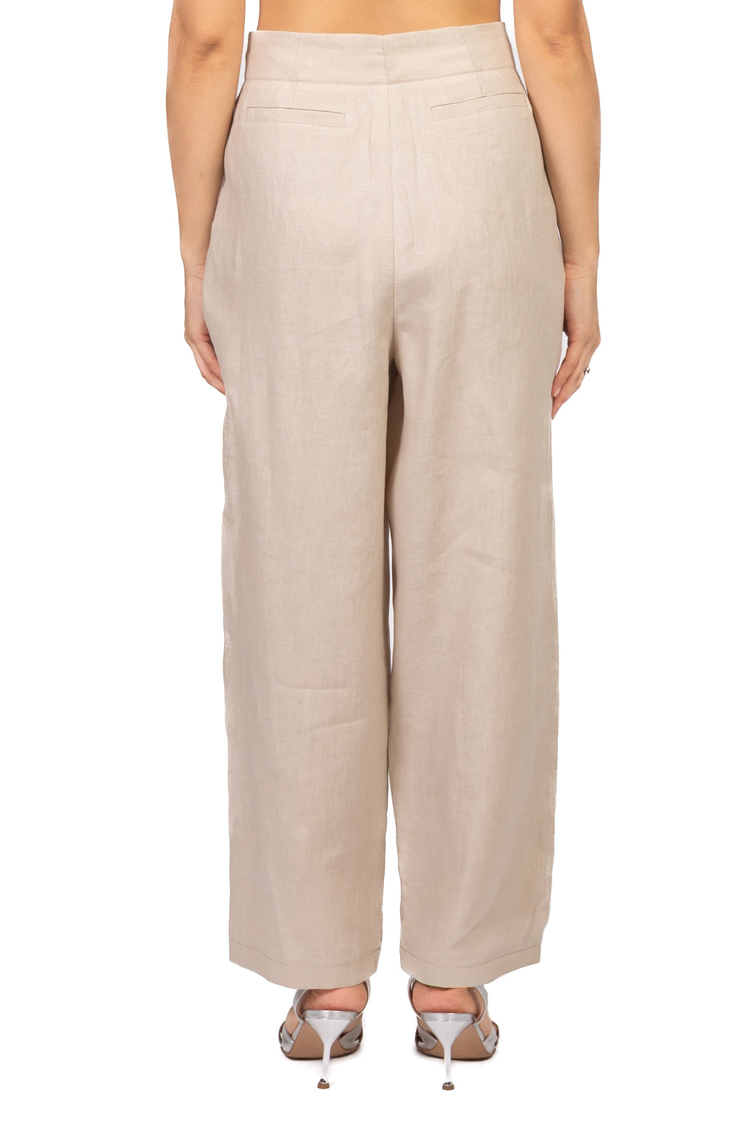 Tensione In - Pantalone in lino con pinces Art. 26P5195