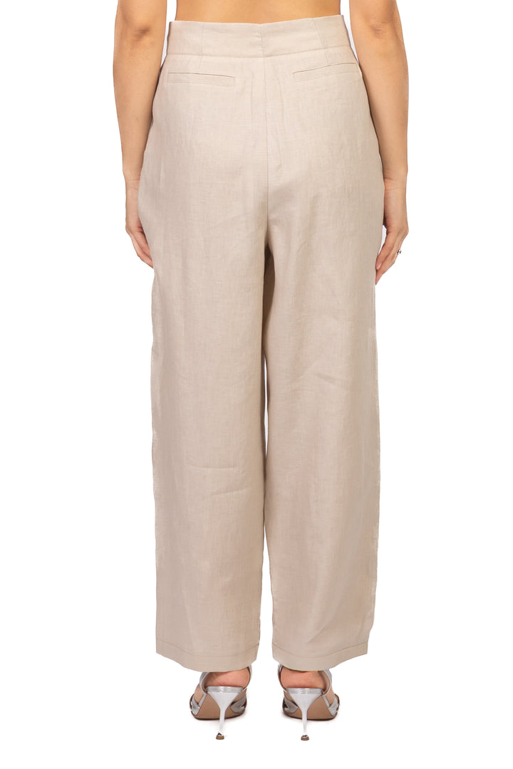 Tensione In - Pantalone in lino con pinces Art. 26P5195