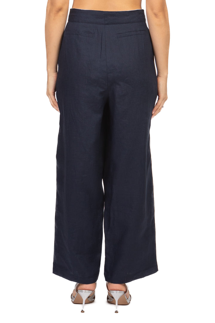 Tensione In - Pantalone in lino con pinces Art. 26P5195