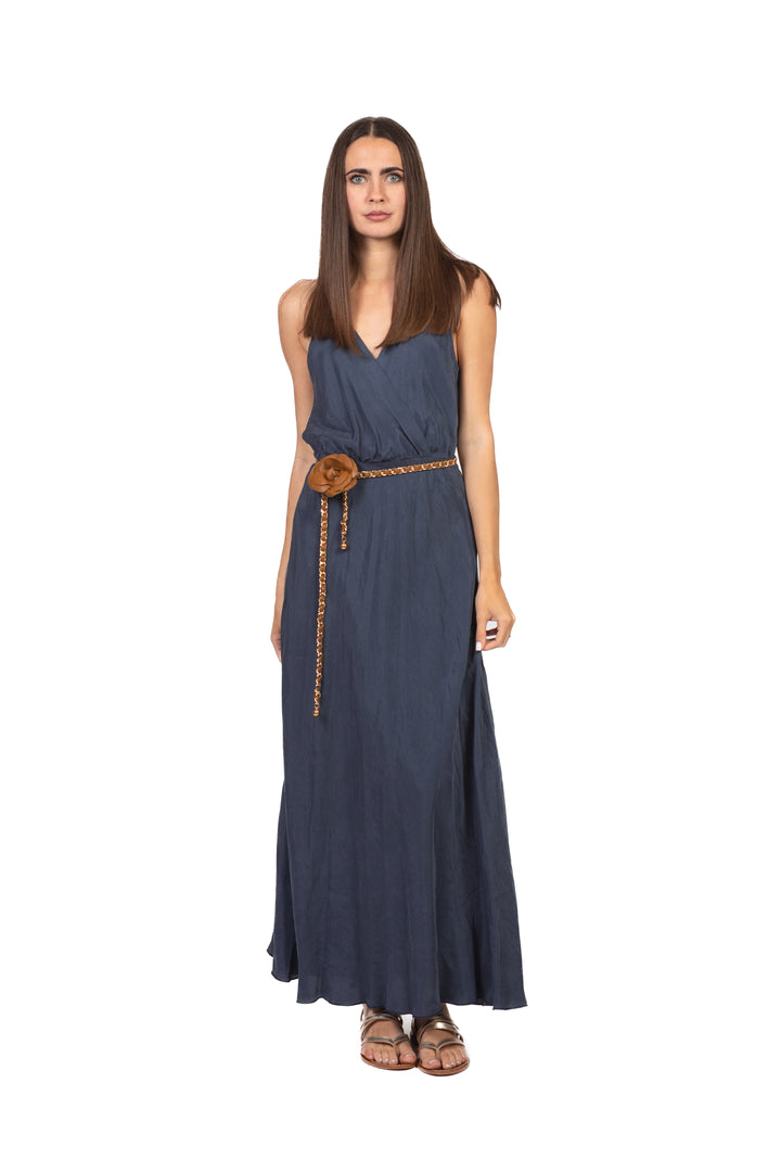 Tensione In - Abito cupro scollo V Art. 8609LO2