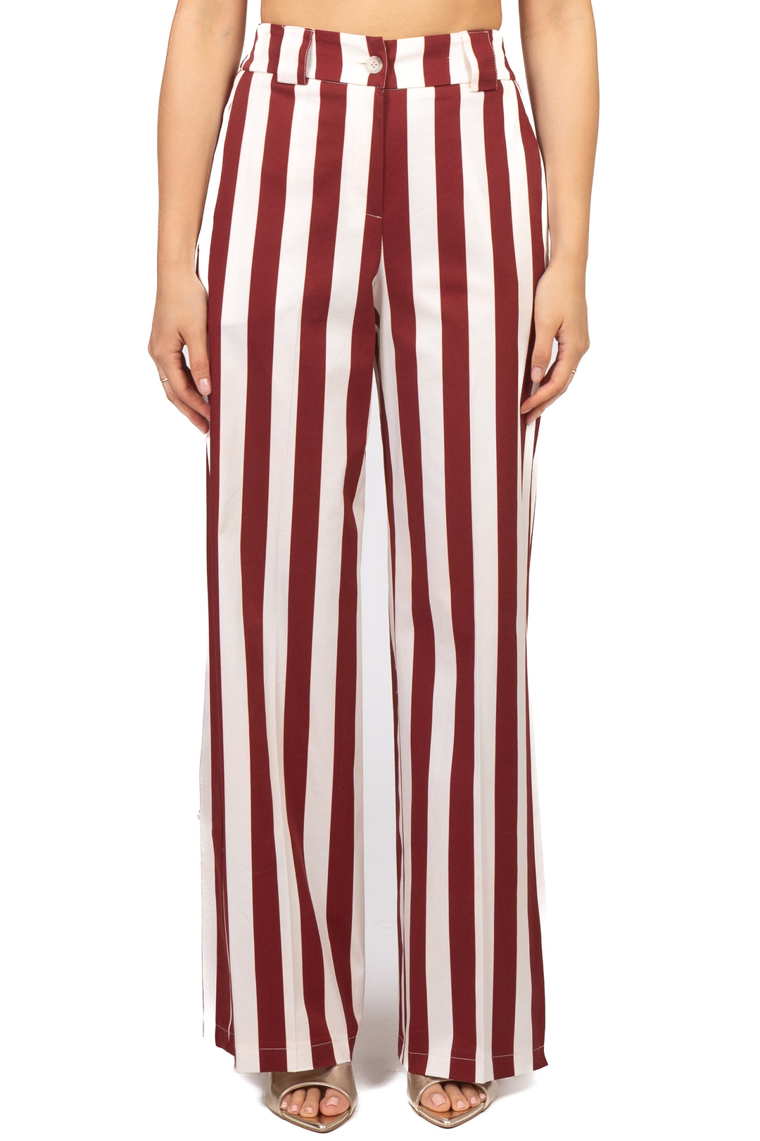 Tensione In - Pantalone rigato gamba dritta Art. 26P5318