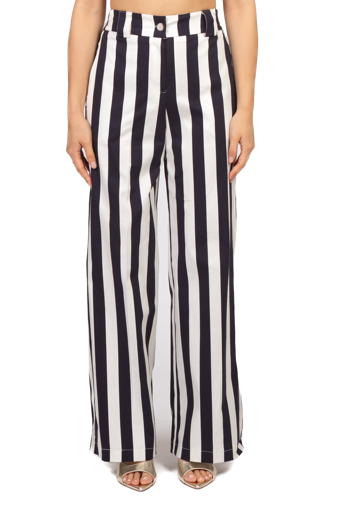 Tensione In - Pantalone rigato gamba dritta Art. 26P5318