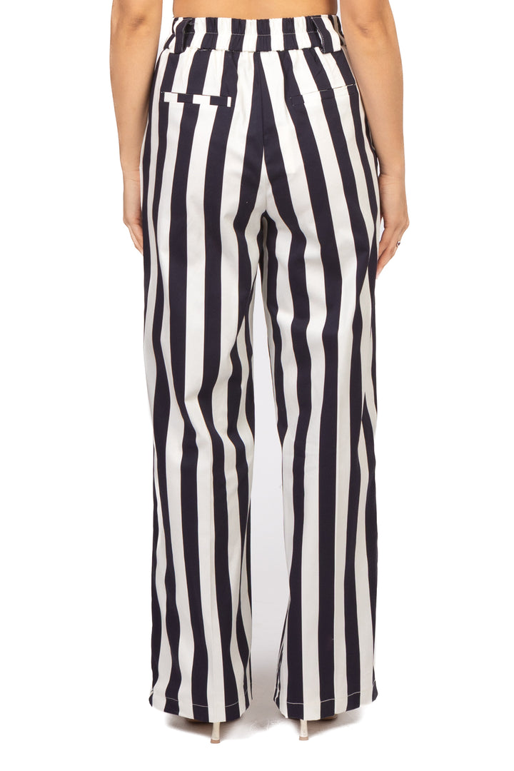 Tensione In - Pantalone rigato gamba dritta Art. 26P5318