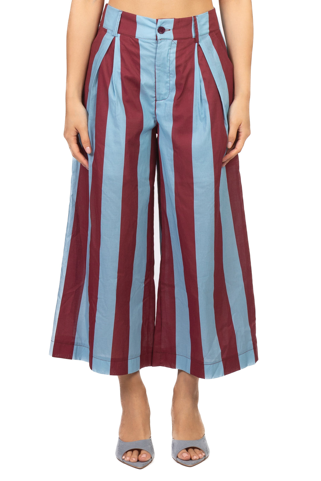 Tensione In - Pantalone crop rigato Art. PE260286