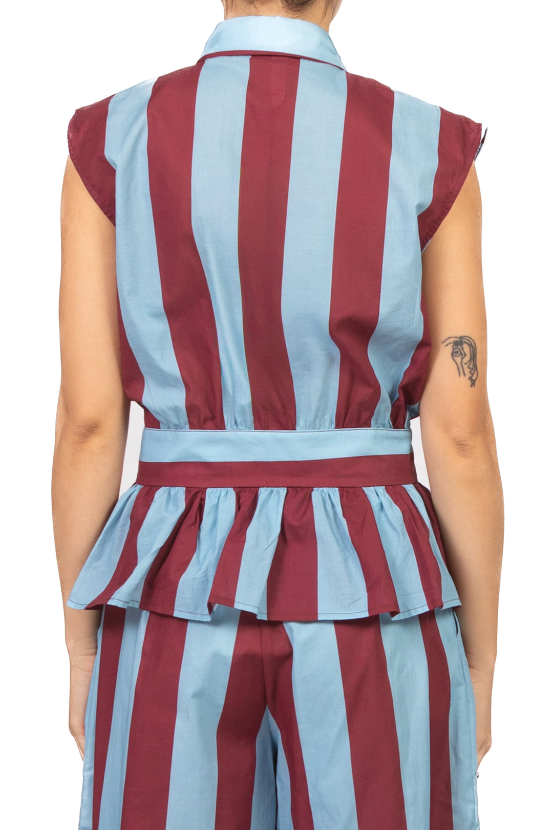 Tensione In - Camicia smanicata doppia fantasia Art. PE260287