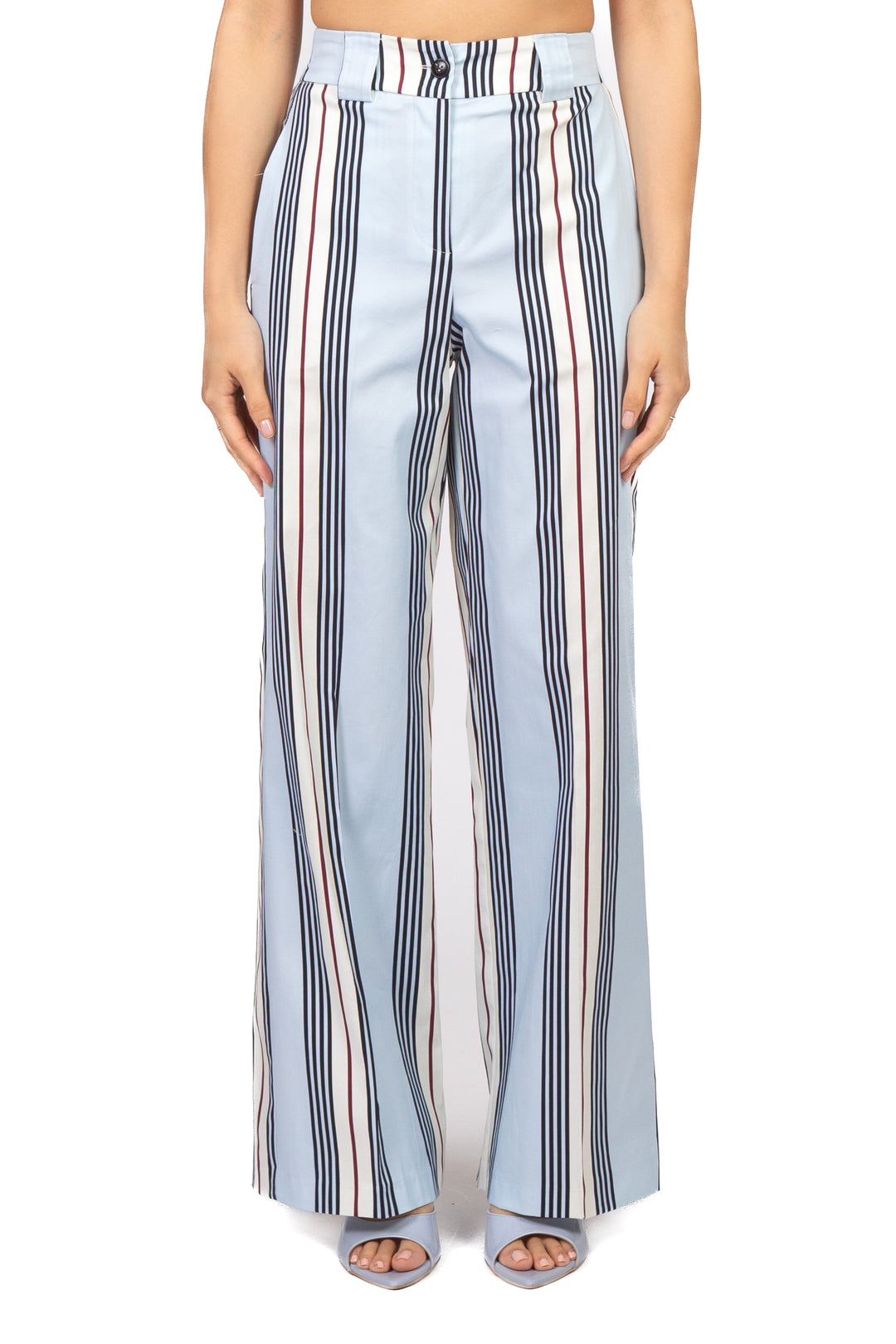 Tensione In - Pantalone rigato gamba dritta Art. 26P5321