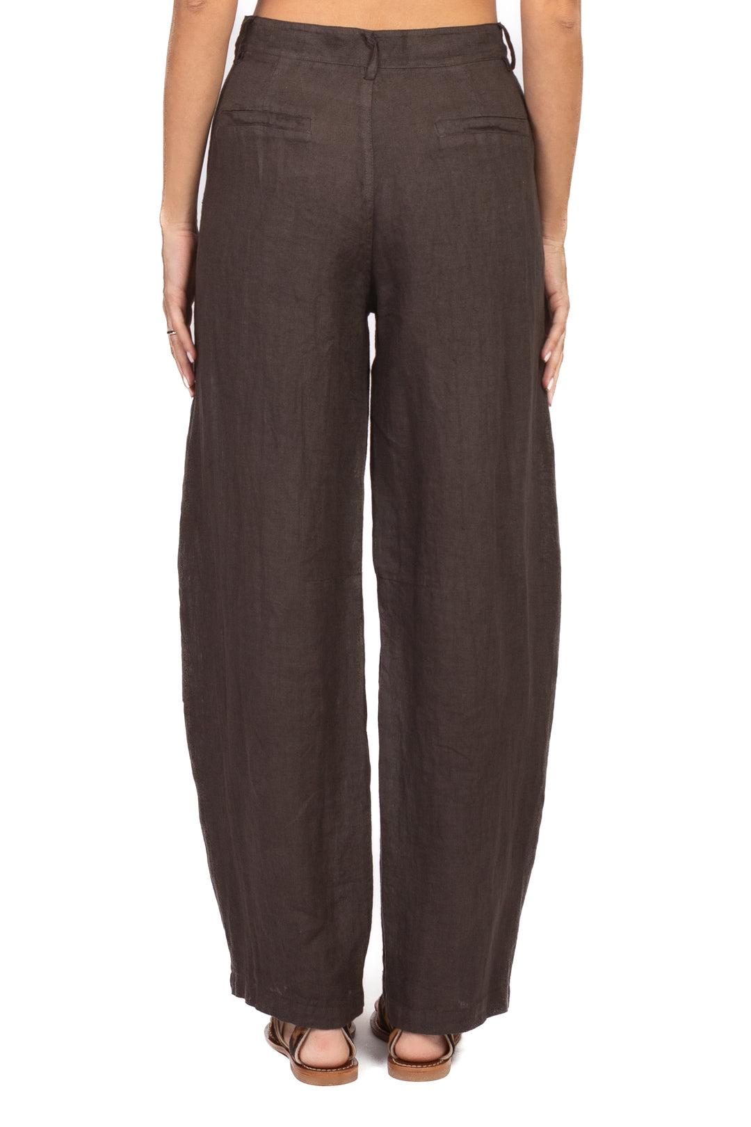 Tensione In - Pantalone barrel lino Art. S26PE58