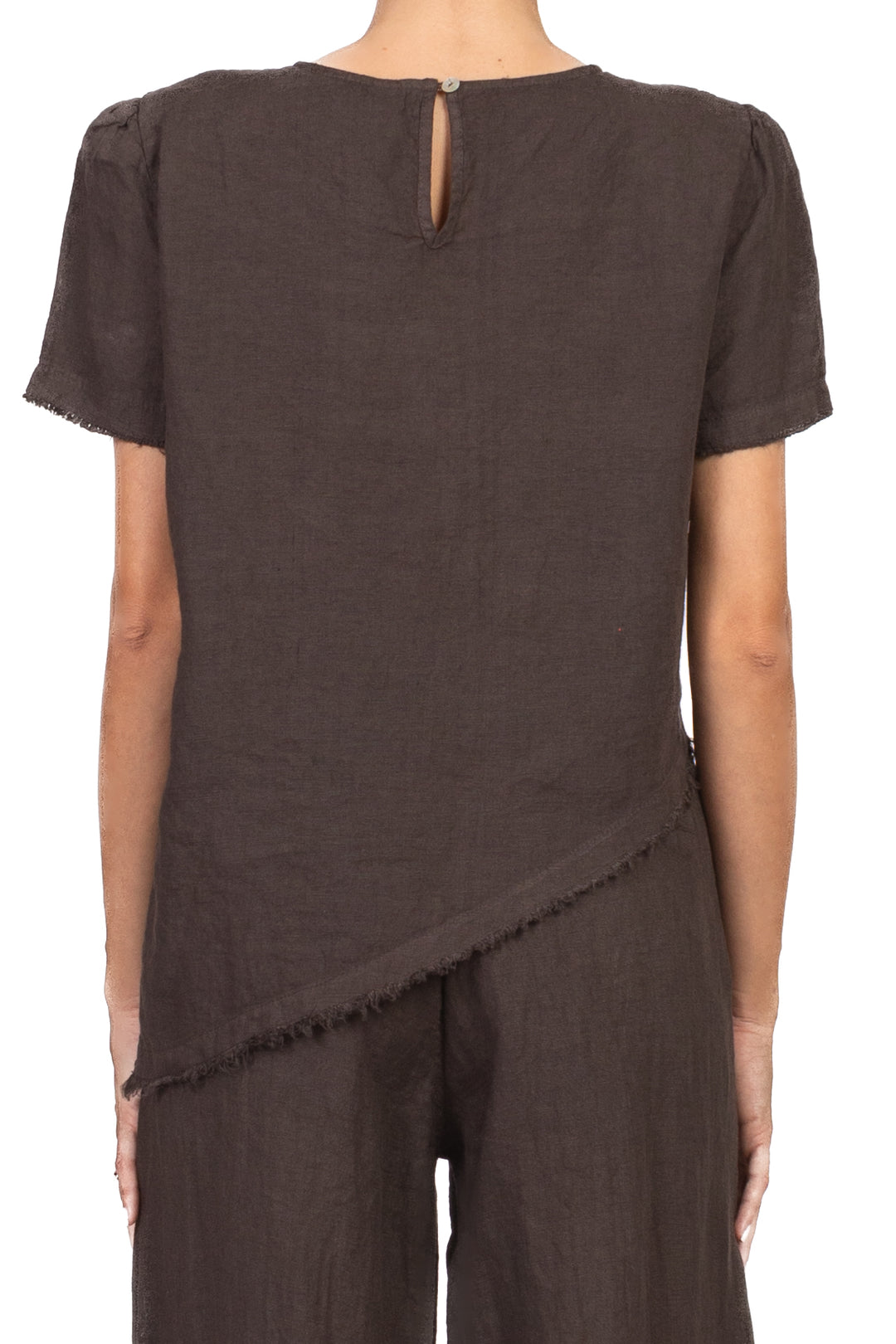 Tensione In - Maglia asimmetrica in lino Art. S26CE68