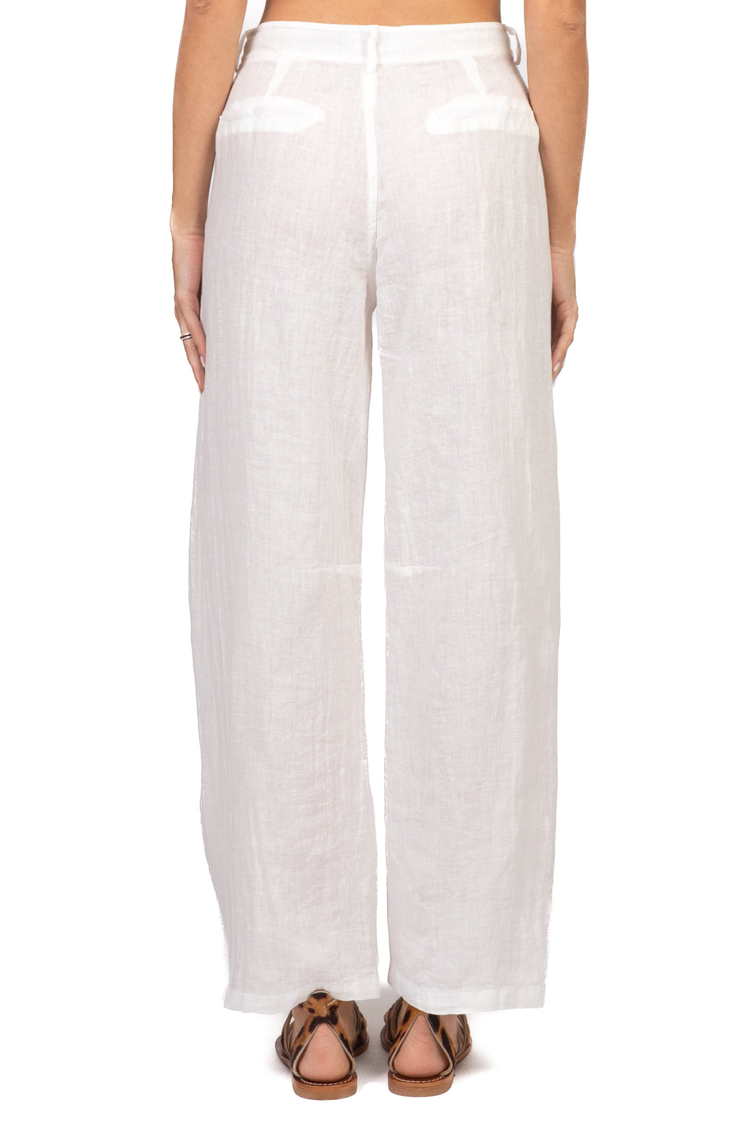 Tensione In - Pantalone barrel lino Art. S26PE58