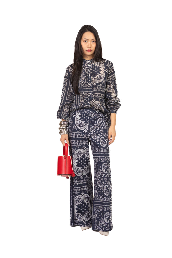 Dixie - Pantalone fantasia bandana palazzo Art. PDH91VS