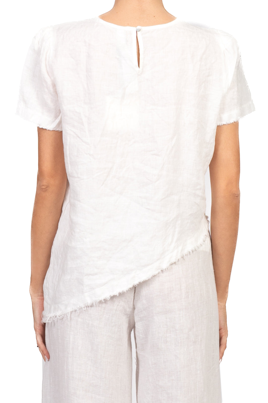 Tensione In - Maglia asimmetrica in lino Art. S26CE68