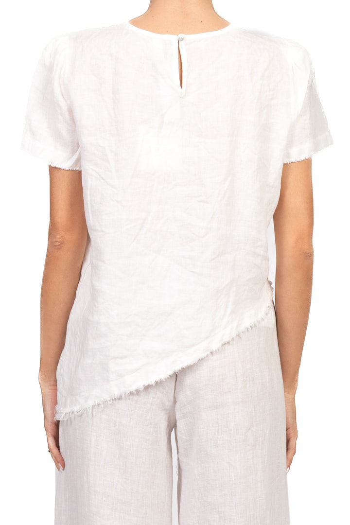 Tensione In - Maglia asimmetrica in lino Art. S26CE68