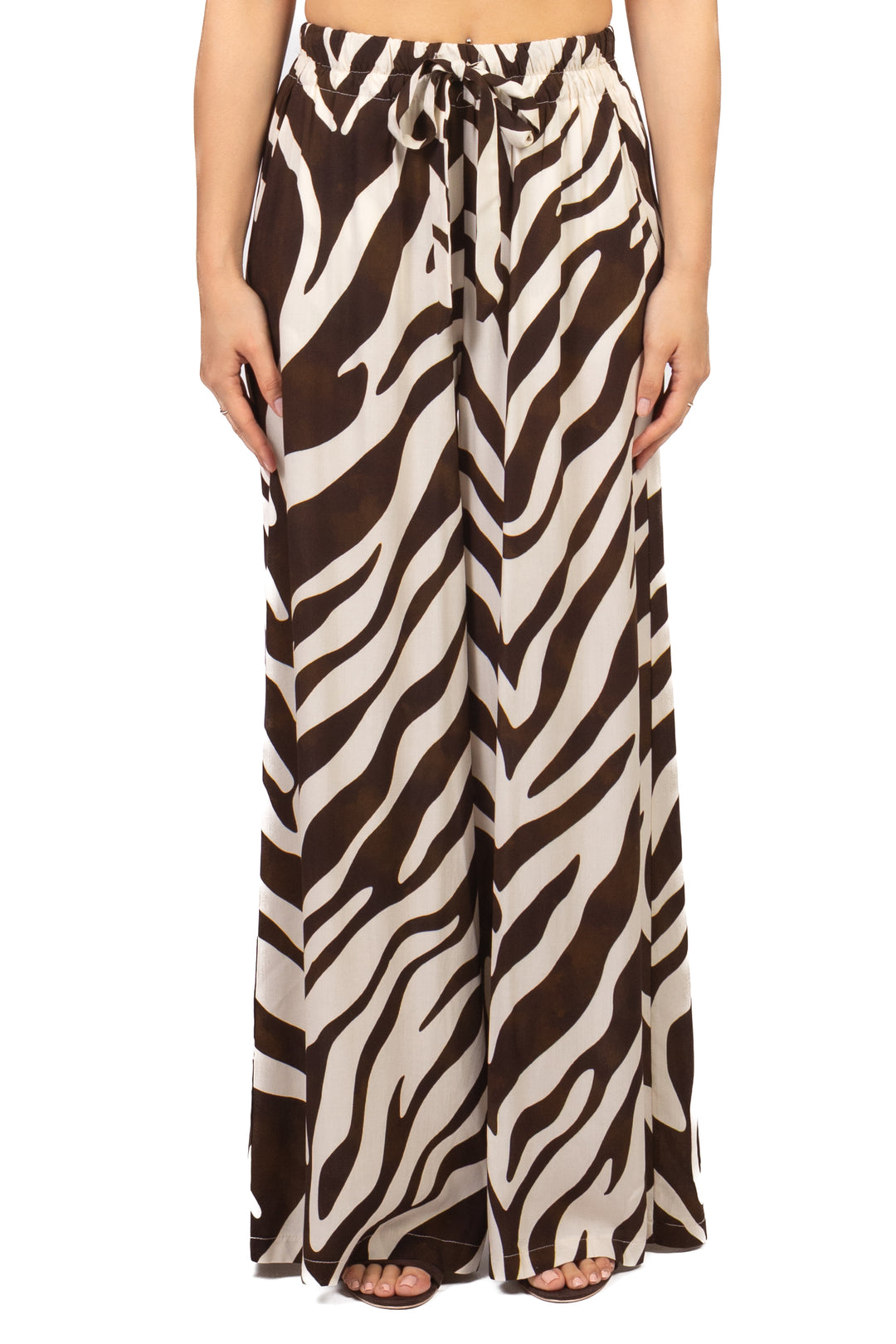 Tensione In - Pantalone palazzo zebrato Art. PE260273