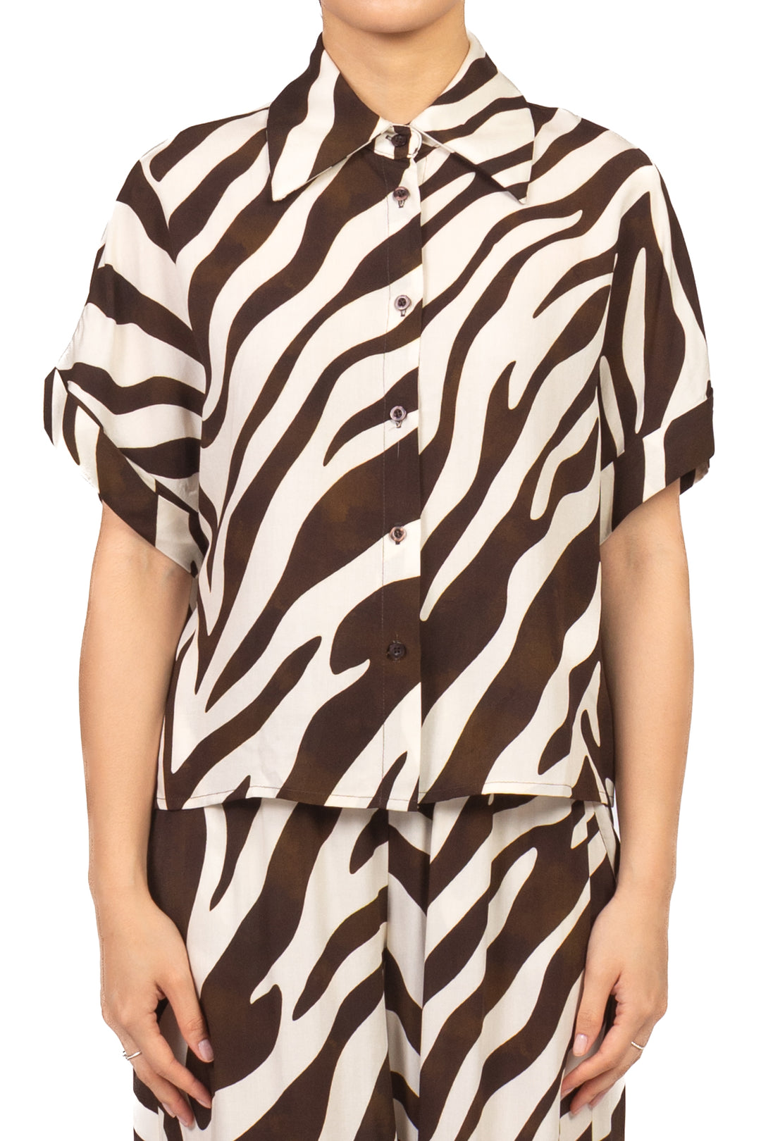 Tensione In - Camicia fantasia zebrata Art. PE260277
