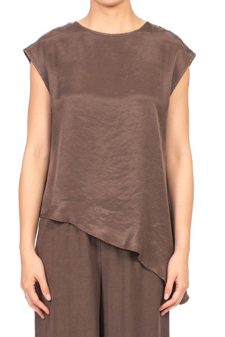 Tensione In - T-Shirt asimmetrica in cupro Art. 26223LO2