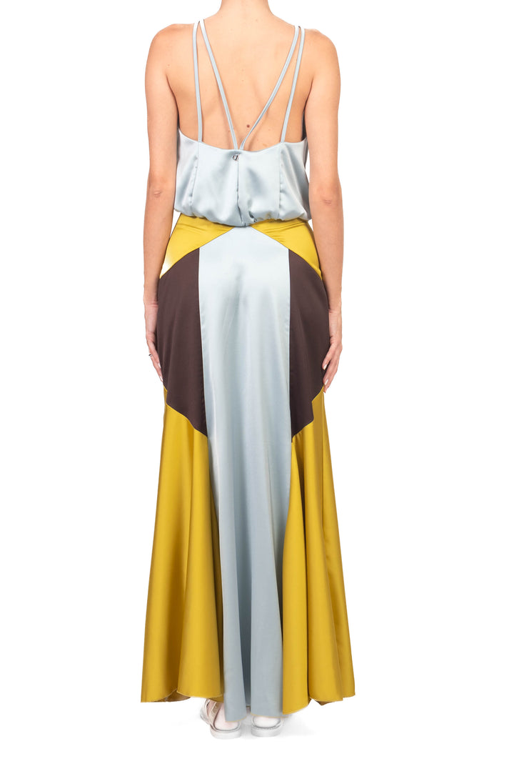 Dixie - Abito satin multicolor Art. A698A115