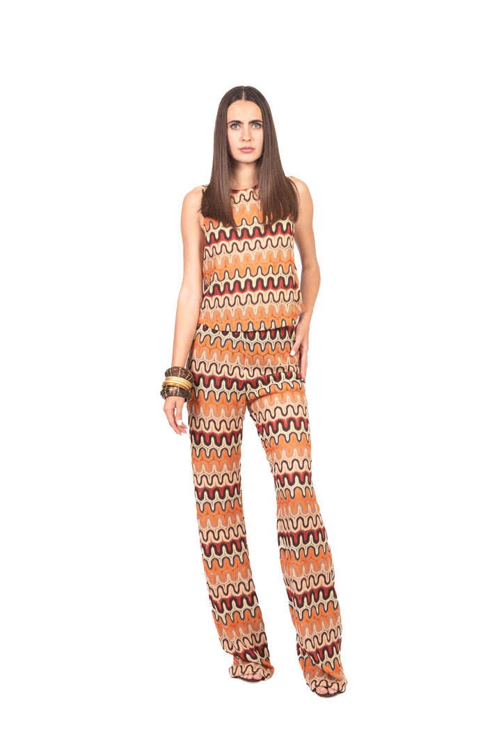 Vicolo - Pantalone fantasia traforato Art. TAB2569