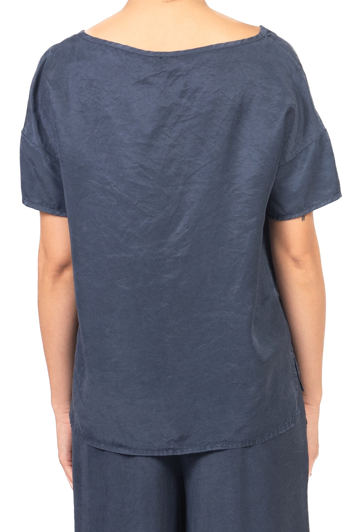 Tensione In - T-Shirt cupro scollo V con spacchi Art. 2662LO2