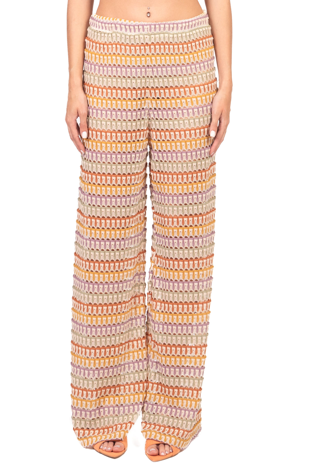 Vicolo - Pantalone palazzo traforato Art. TAB2689/TAB2398