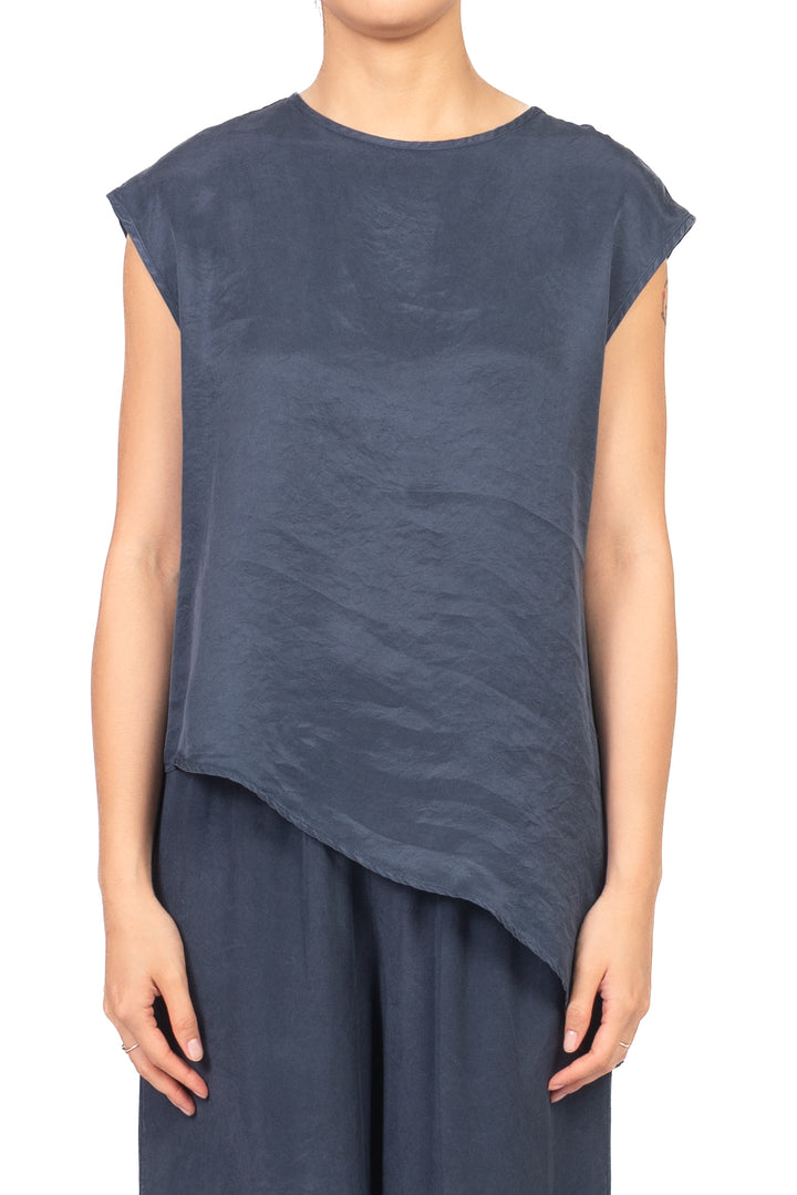 Tensione In - T-Shirt asimmetrica in cupro Art. 26223LO2