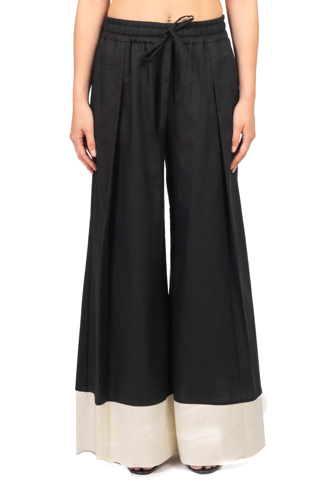 Tensione In - Pantalone palazzo bicolore Art. YU1703
