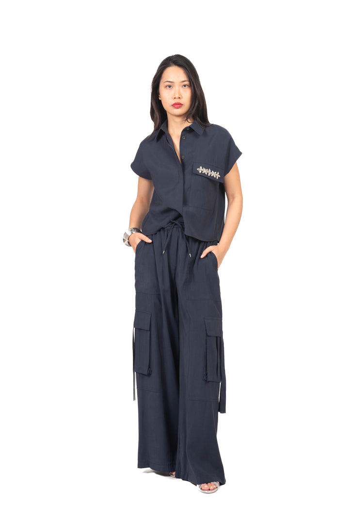 Tensione In - Pantalone cargo cupro Art. 26P5095