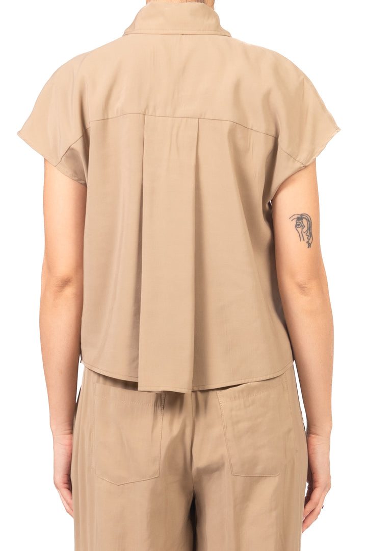 Tensione In - Camicia smanicata cupro gioiello Art. 26C5096