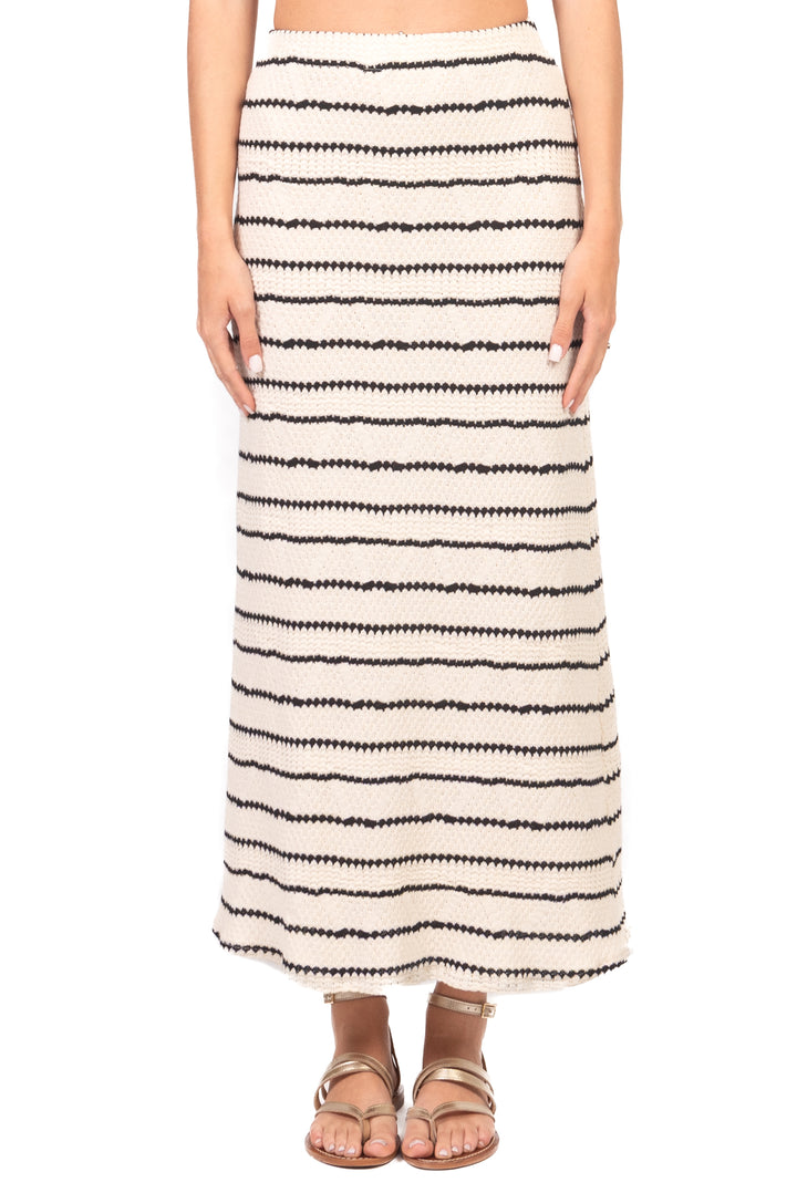 Tensione In - Gonna crochet rigata Art. PE260268