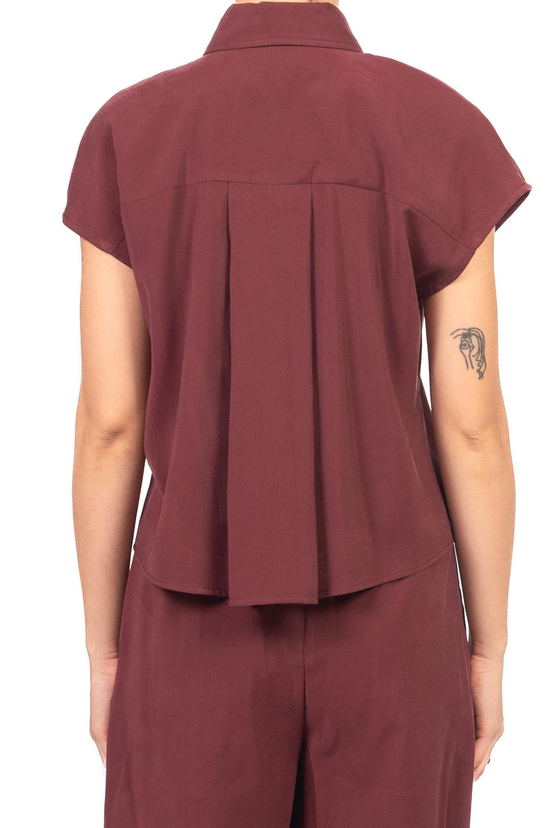 Tensione In - Camicia smanicata cupro gioiello Art. 26C5096