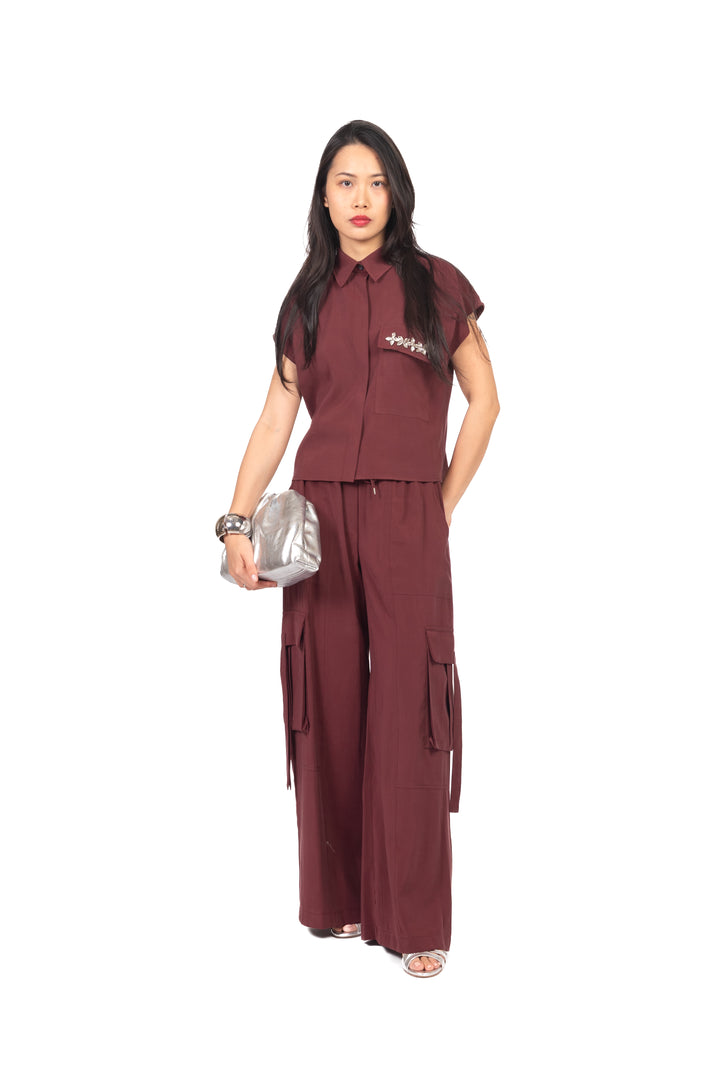 Tensione In - Pantalone cargo cupro Art. 26P5095