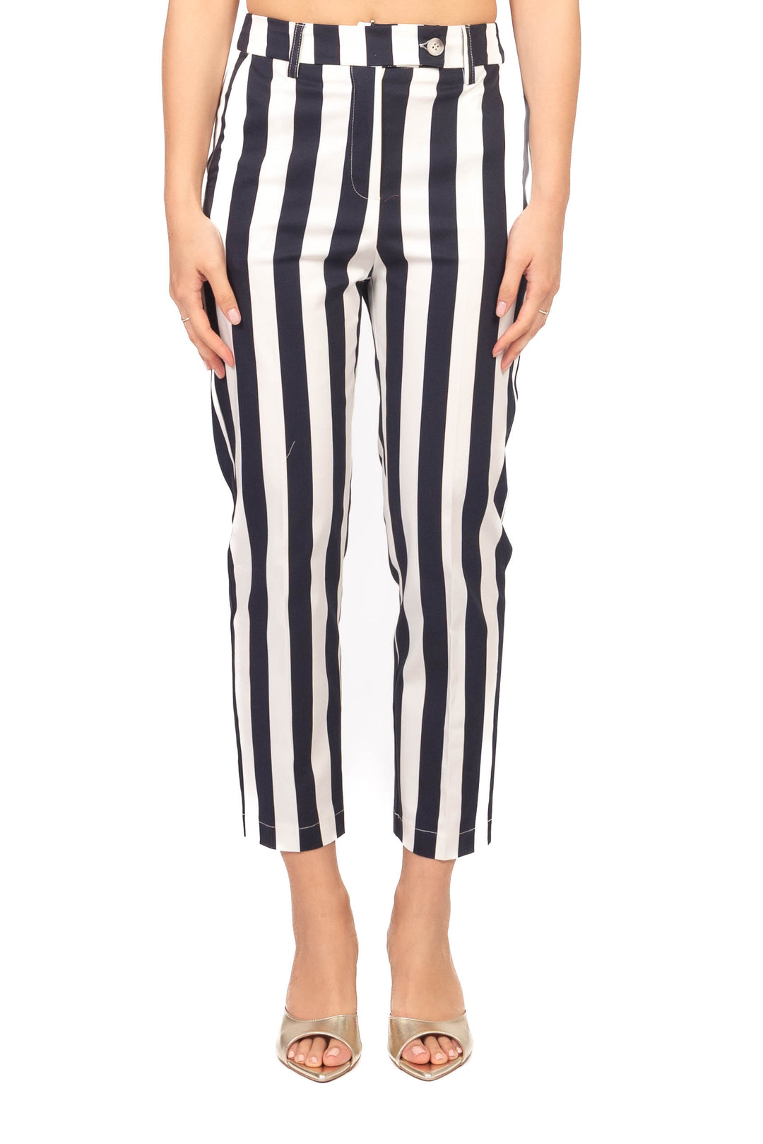 Tensione In - Pantalone sigaretta rigato Art. 26P5319