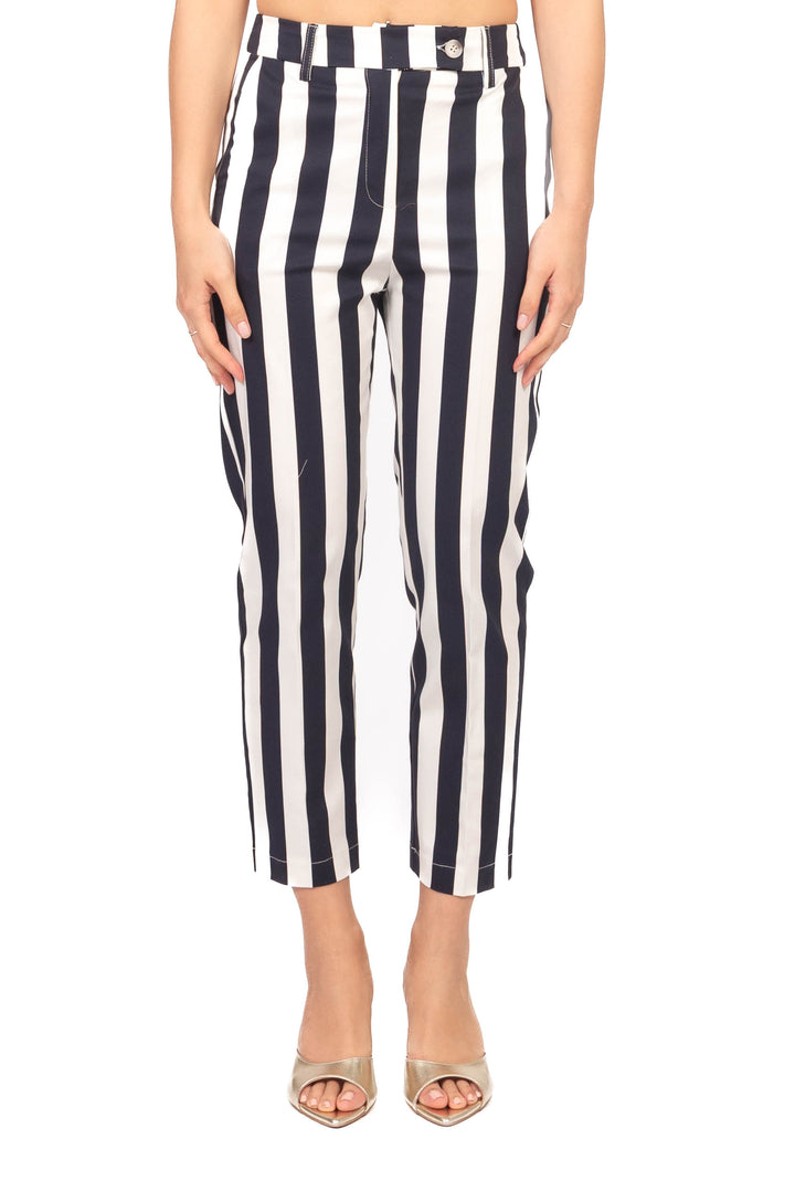 Tensione In - Pantalone sigaretta rigato Art. 26P5319