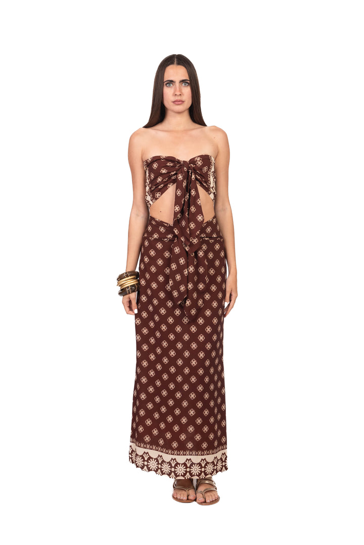 Vicolo - Completo top e gonna fantasia Art. TAB2652