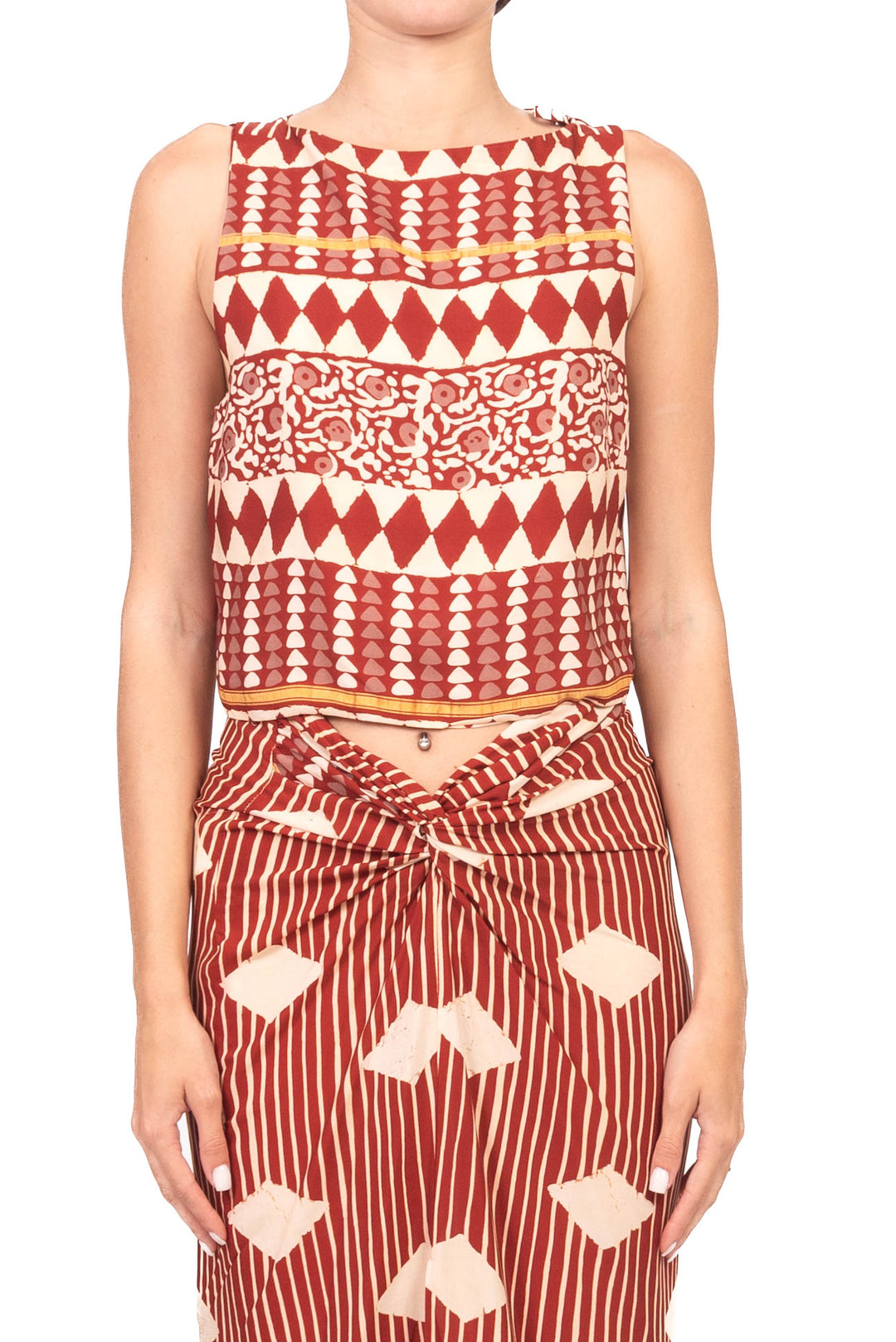 Vicolo - Completo top e gonna fantasia Art. TAB2649