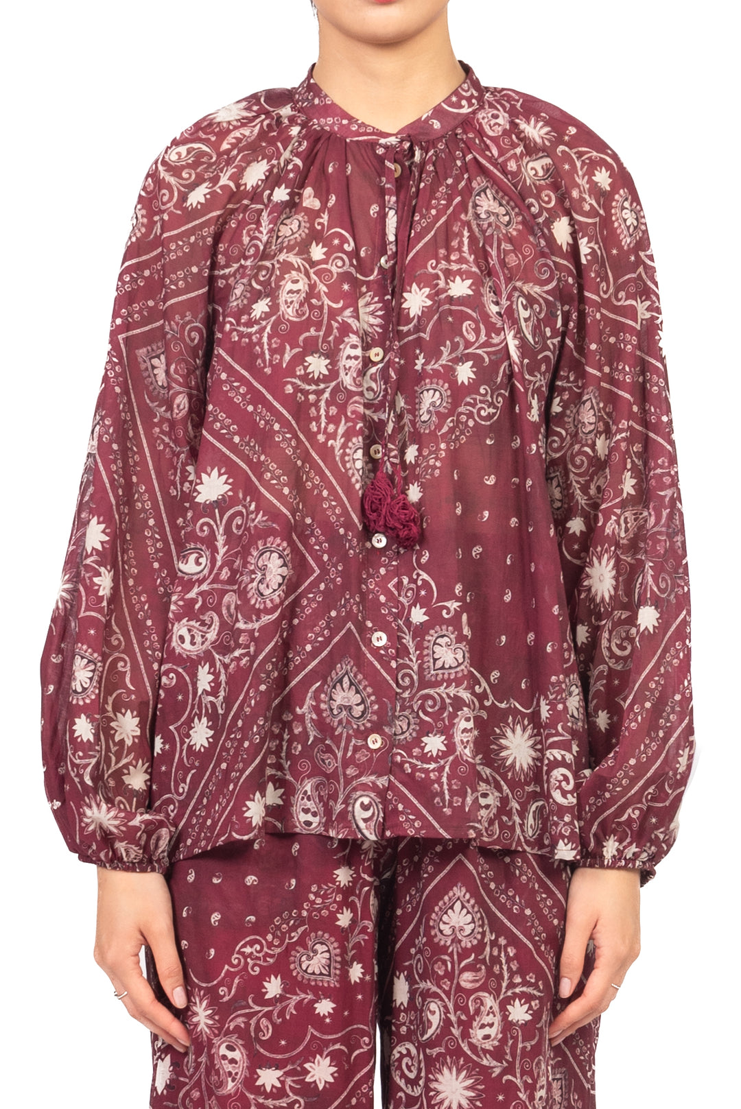 Tensione In - Camicia mussola fantasia bandana Art. 39470