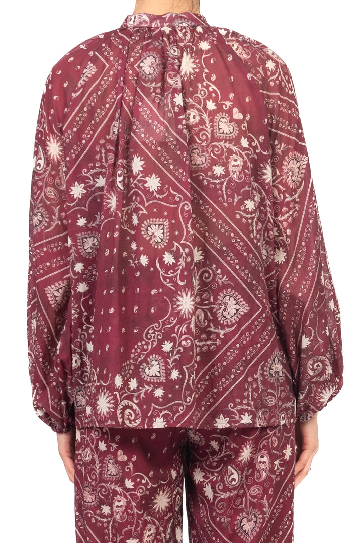 Tensione In - Camicia mussola fantasia bandana Art. 39470