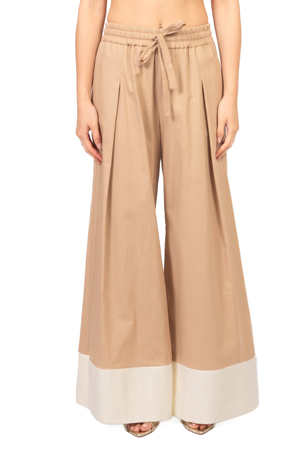 Tensione In - Pantalone palazzo bicolore Art. YU1703