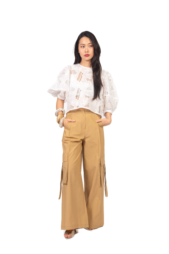 Tensione In - Pantalone palazzo cargo Art. 26P5148