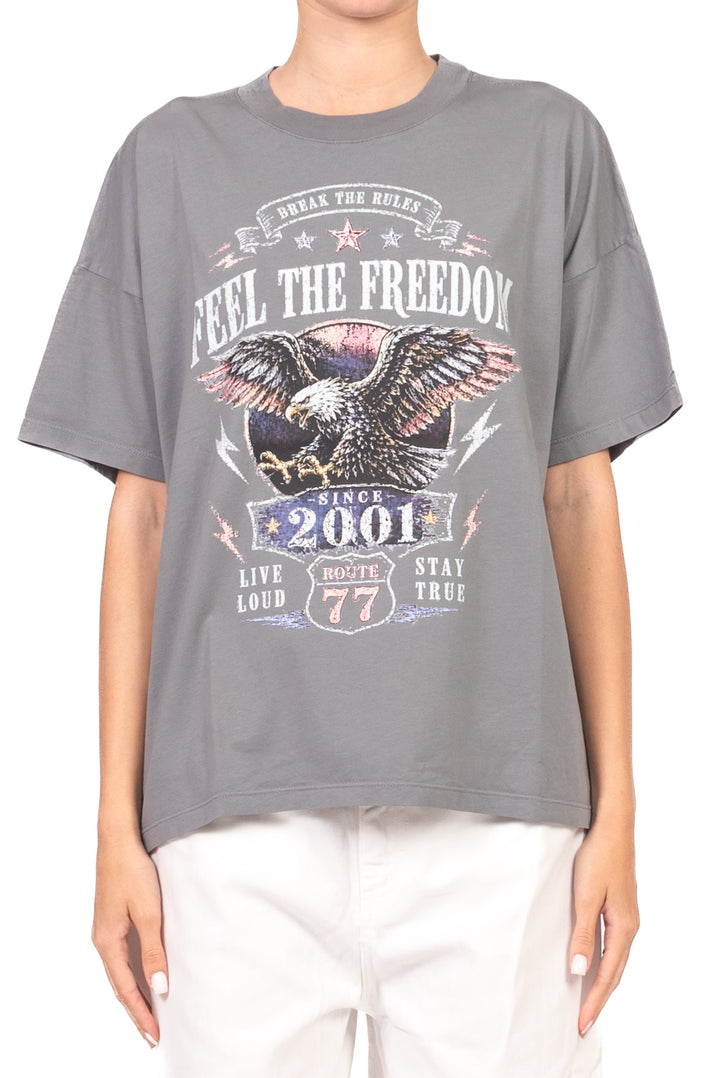 Vicolo - T-Shirt stampa "Feel The Freedom" Art. RAB0943