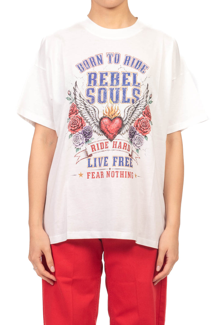Vicolo - T-Shirt stampa "Born To Ride" Art. RAB0942
