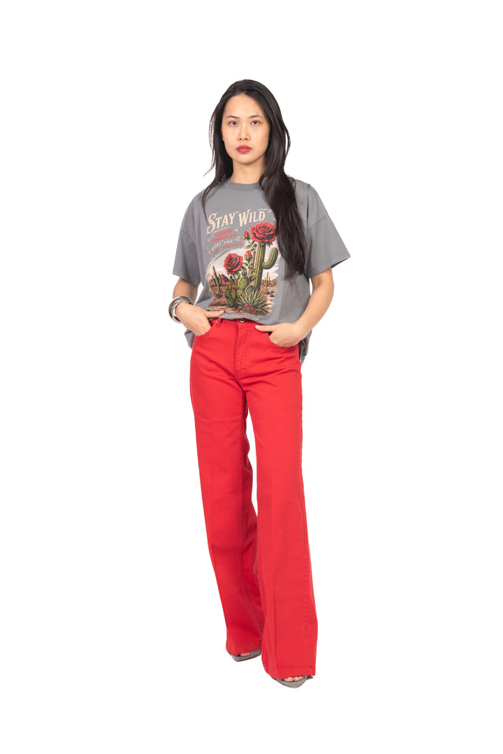Vicolo - T-Shirt stampa "Stay Wild" Art. RAB0944