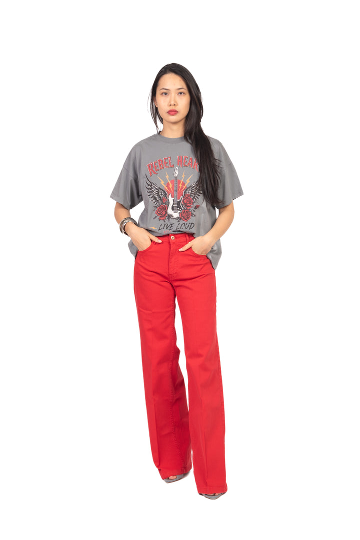 Vicolo - T-Shirt con stampa "Rebel Heart" Art. RAB0896
