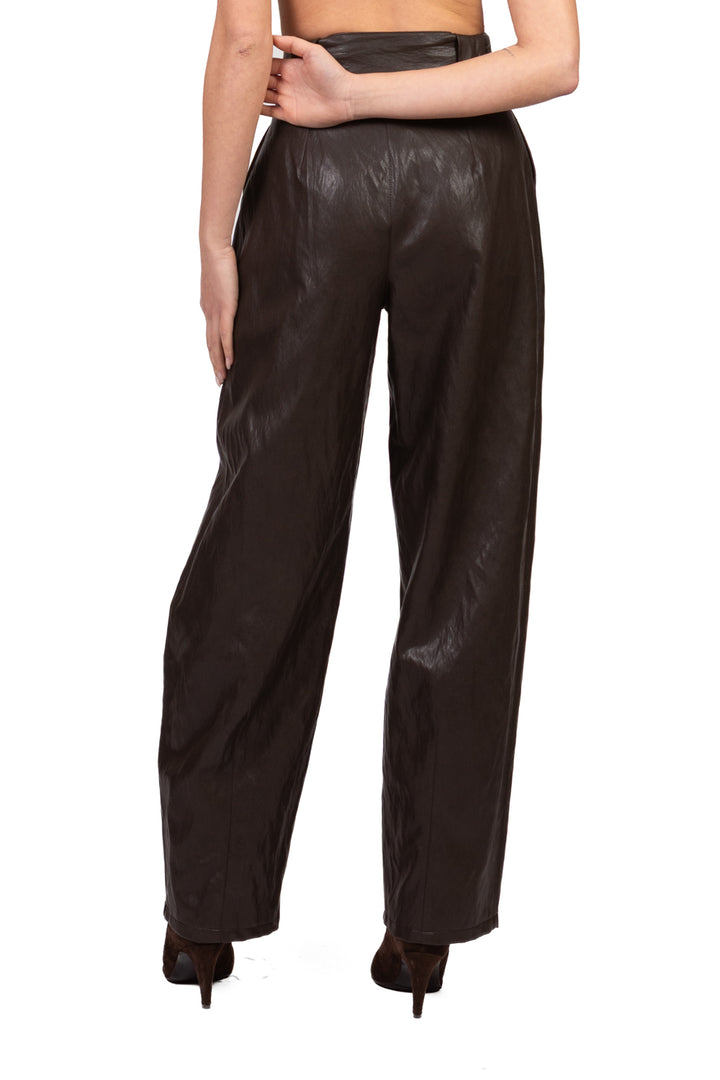 Imperial - Pantalone ecopelle con fusciacca Art. P9990074W