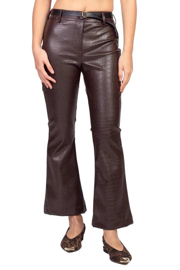 Have One - Pantalone trombetta ecopelle cocco Art. PVS-R345