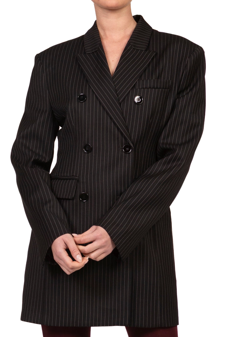 Vicolo - Abito robe-manteau gessato Art. TAC1906